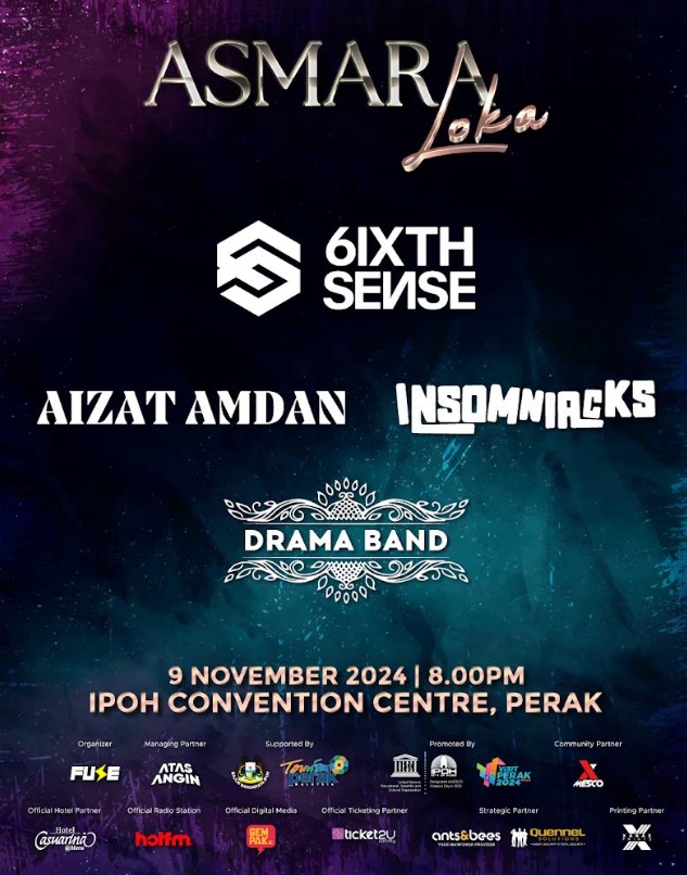 ASMARA LOKA 2024 TAMPILKAN BARISAN ARTIS TERNAMA DI IPOH NOVEMBER INI