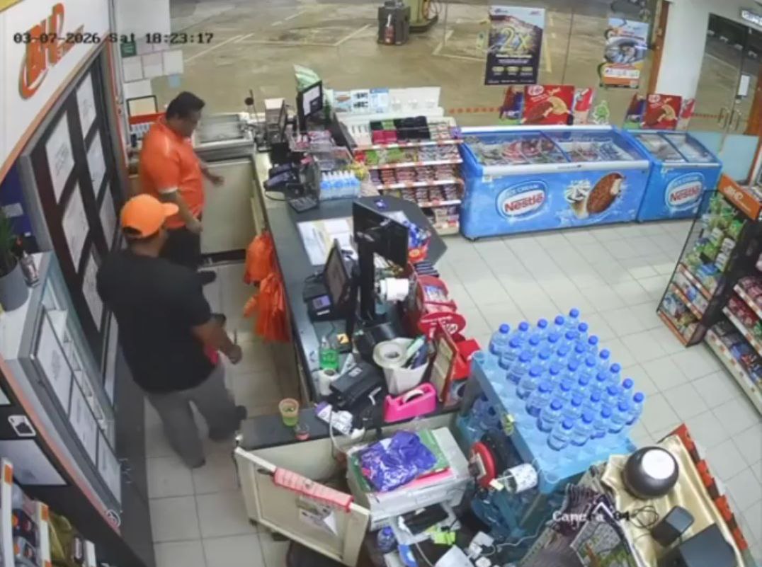 Lelaki tular menyamun guna parang di stesen minyak ditahan polis