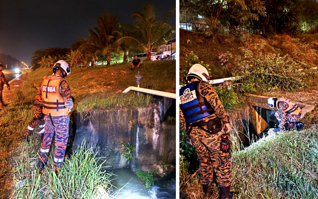 Budak 10 tahun dikhuatiri lemas, hanyut dalam longkang ketika hujan lebat di Puncak Alam
